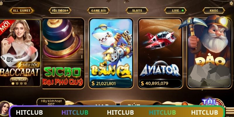 Sức hấp dẫn không thể bỏ qua cổng game HITCLUB