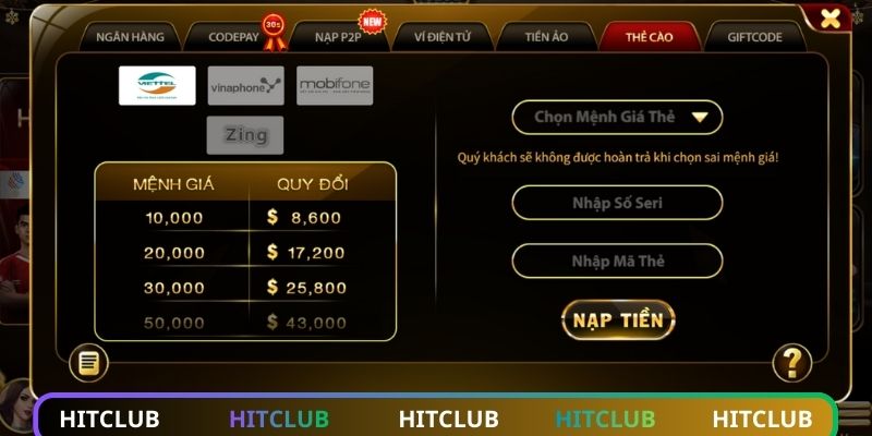 Cần chú ý gì khi thực hiện nạp tiền vào ví