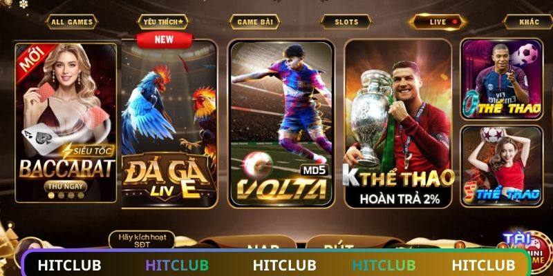 2 nền tảng thể thao HITCLUB được yêu thích