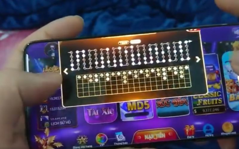 Bảng cầu tài xỉu biến thiên trong mỗi phiên